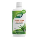Camino de la Naturaleza Aloe Vera Hoja Jugo con Polymax+, 99.5% Purificado Aloe Vera Hoja Jugo de Concentrado, Desarrollado, 33.8 Fl Oz
