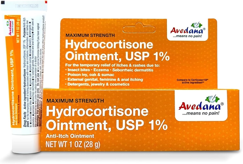 Ungüento de hidrocortisona ← 1oz Ungüento de hidrocortisona con 1 Porcentaje de USP – Ungüento de Cortisona de Fuerza Máxima ← Alivio rápido Ungüento Anti Itch ← Soothing and Calming Waterproof Formula