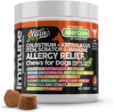 Alivio de la alergia del perro Astralagus Omega 3 Bee Pollen Bromelain Echinacea Nettle Leaf Quercetin Licorice Root Spirulina ACV Immune - Pack of 1