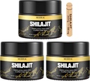 Shilajit Pure Himalayan Orgánica Shilajit Resin, Oro Grado Shilajit Resin with 85+ Trace Minerals & Fulvic Acid, Puro Shilajit Suplemento para una mejor salud, 50 Gram (3 Pcs)