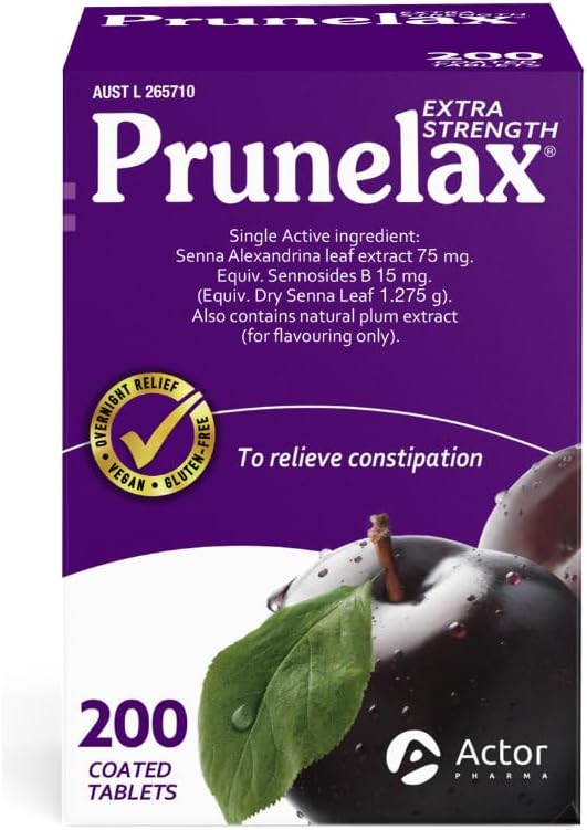 Prunelax 200 Tabletas Tamaño exclusivo