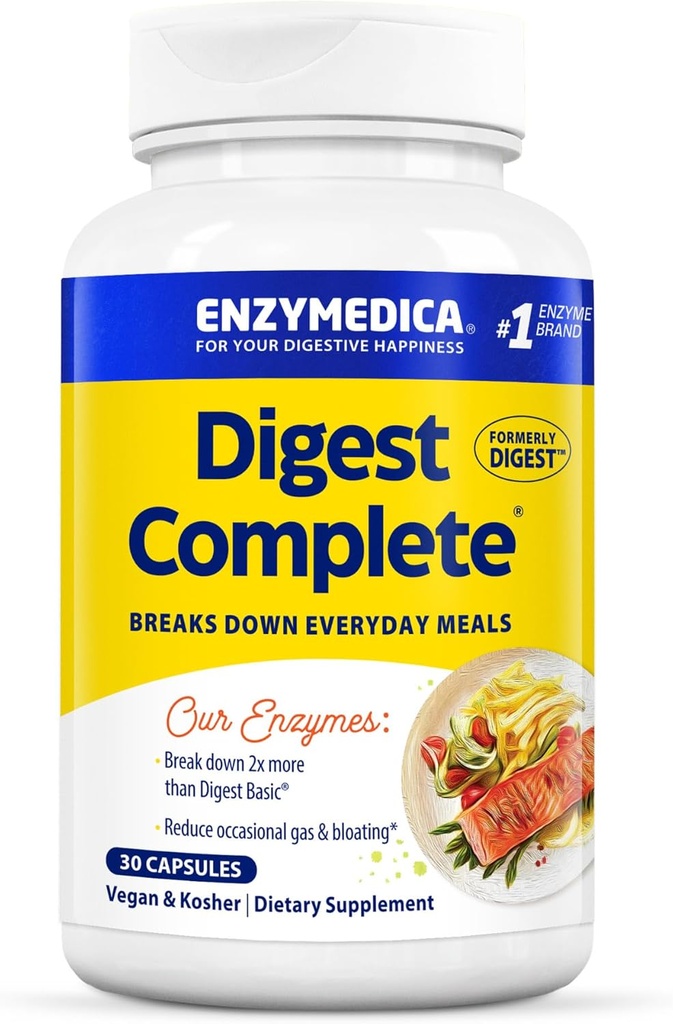 Enzymedica - Digest, Full Digestive Enzyme Formula, 30 cápsulas