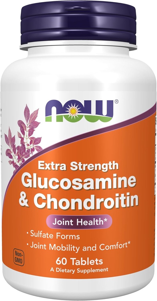 AHORA Suplementos de alimentos, Glucosamina " Condroitin Extra Strength, Sulfate Forms, 60 Tablets