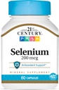 21st Century Selenium 200 Mcg Capsules, 60 Count (Pack of 2)