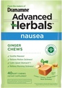 from The Makers of Dramamine, Advanced Herbals, Ginger Chews, Nausea Relief Soft Chews Lemon-Honey-Ginger, 40 Count