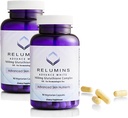 Reluminas L-Glutathione Complex 1650mg - Antioxidant Support with Alpha Lipoic Acid, NAC, L-Methionine, Vitamina E, Skin Health Supplement, Made in USA - 90 Vegetarian Capsules x 2 Botellas