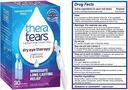 TeraTears Terapia Ojo Seco Caídas Ojo Lubricante para Ojos Secos, Caídas Ojos Libres Preservantes, 30 Viales de Uso Único (3 Pack)