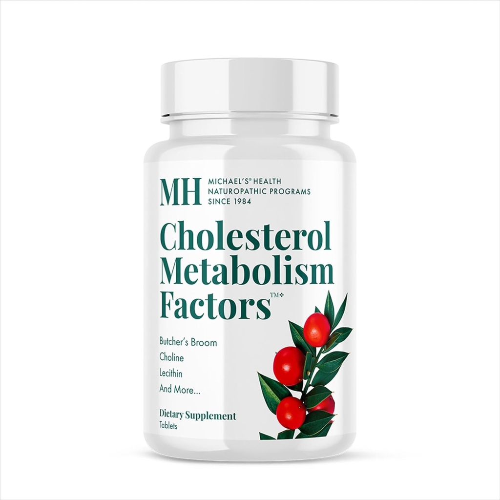 MICHAEL'S Health Naturopathic Programs Cholesterol Metabolism Factores - 180 Tablets - Helps Improve Circulation - Statin & Red Yeast Rice Free - 30 Servings