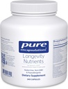 Pure Encapsulations Longevity Nutrients ¦ Multivitamin/Mineral Complex to Support Healthy Aging, Brain Function, Eyes, Bones, and Vascular Health* ← 240 Capsules