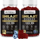 1000 MG Shilajit Gummies, Organic Shilajit Gummies with 85+ Trace Minerals, Fulvic Acid, Shilajit for Men ' Women, Shilajit Resin, Shilajit Himalayan Organic for Energy, Brain, Immunity, 120 Count