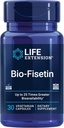 Extensión de la vida Biofisetina, Fisetina, galactomananos de semillas fenugreek, Salud celular, Salud cognitiva, Longevidad, Libre de gluten, Vegetariano, No GMO, 30 cápsulas vegetarianas