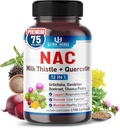 NAC Suplemento N-Aetyl Cysteine Enriquecido con Leche Esteto, Quercetina - Apoyo Inmunity, Respiratory Health & Liver Detox  150 cápsulas