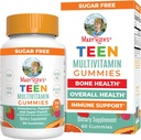 MaryRuth Organics Multivitamin for Teens | Teen Multivitamin Multimineral Gummies with Vitamin B, C, D and E, Biotin, Zinc | Teen Vitamins | Vegan | Sugar Free | Gluten Free | 60 Count