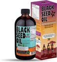 Petróleo de semilla negra etíope - 3.43% Timoquinone Cold-Presed Negro Cumin Seed from Pure Nigella Sativa - First Pressing Blackseed Non-GMO Mejorado - 16 Oz Glass Bottle Sweet Sunnah