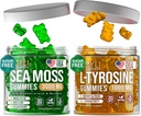 Irish Sea Moss " L-Tyrosine Gummies - L Tyrosine Supplement, Sea Moss Gummies for Adults, Kids - Focus Gummies, Irish Sea moss Bladderwrack Burdock Root - 60 L-Tyrosine, 60 Irish Sea Mos Gummies