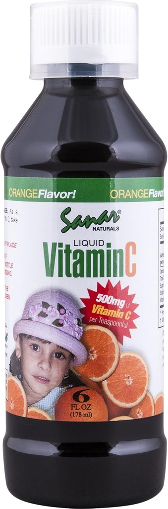 Liquid Vitamin C, 6 fl oz- Immune Support, Vitamin C Liquid, Gluten-Free, Allergen Free, Non-GMO