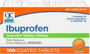 Tablas de Ibuprofeno de Calidad, 200 mg, Alimentador de Dolor y Reductor de Fiebre para Artritis, Dolor de Atrás, Dolor de Cabeza, Dolor de Cuerpo y Más 100 Conde de Tabletas Coadas