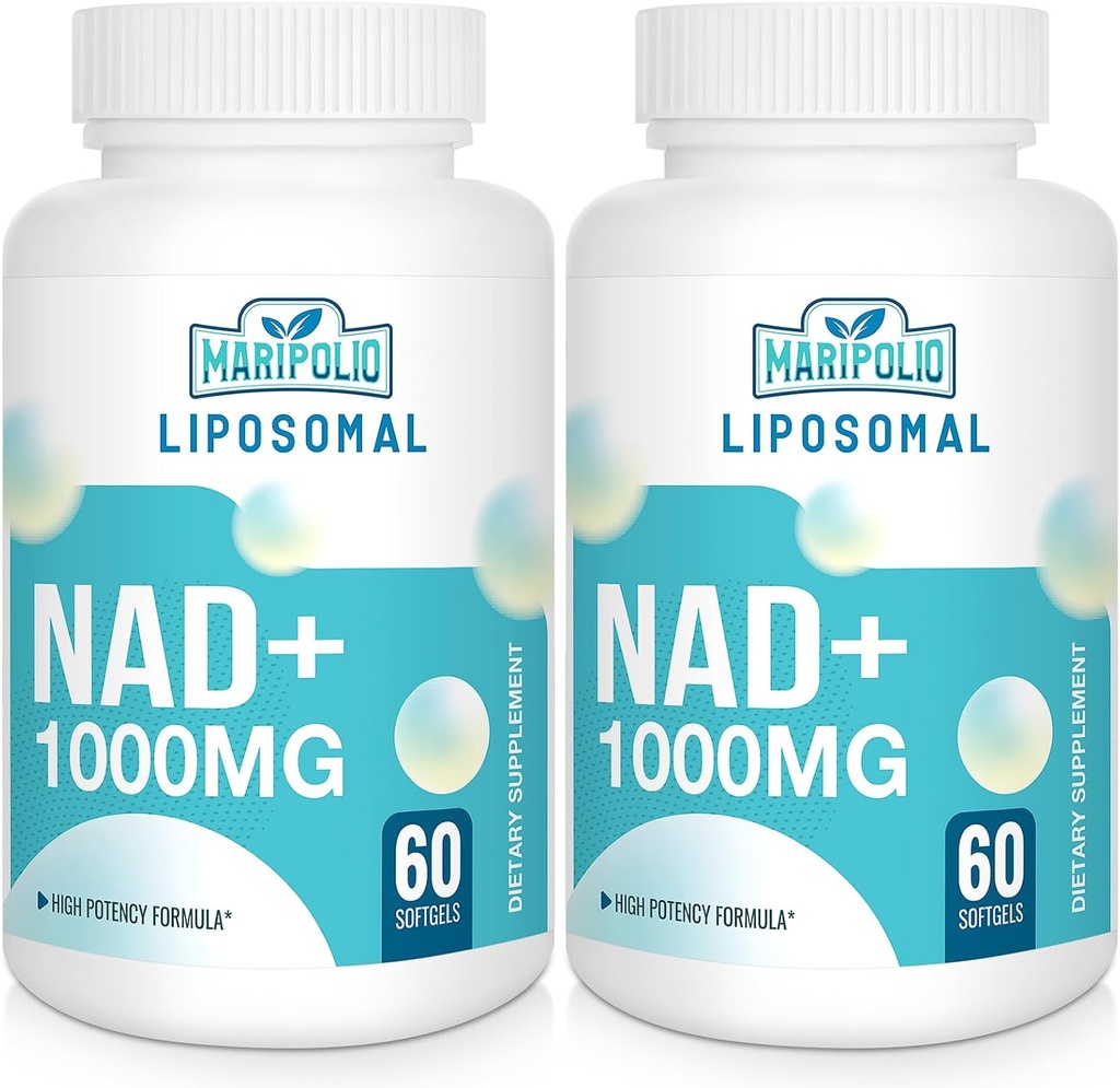 Liposomal NAD+ Suplemento 1000 mg TENIDO Pontecy más alto NAD TEN Max Absorption  Suplemento puro NAD Energía y Reparación de ADN, Defensa del envejecimiento, Función cerebral
