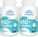 Liposomal NAD+ Suplemento 1000 mg TENIDO Pontecy más alto NAD TEN Max Absorption  Suplemento puro NAD Energía y Reparación de ADN, Defensa del envejecimiento, Función cerebral