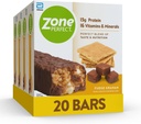 ZonePerfect Protein Bares, 13g Proteína, 16 Vitaminas & Minerales, Protein Snack, Fudge Graham, 20 Bares