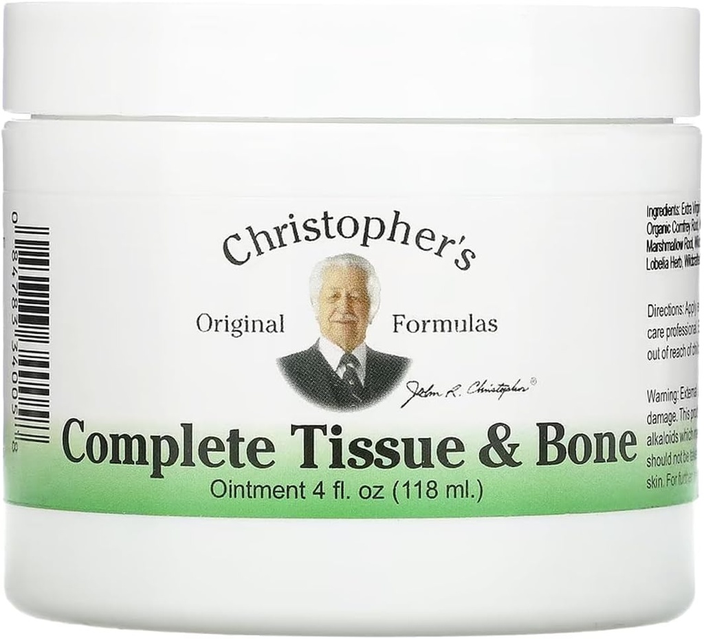 Christopher's Original Fórmulas Tejido Completo &amp; Bono Ungüento, Herbal Tópico para el Musculo & Soporte Conjunto, 4 fl oz