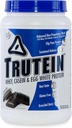 Nutrición corporal Trutein High Protein Powder: 45% Whey, 45% Casein, 10% Egg White Protein Shake Mix, Gluten-Free, Low Sodium, Low Carb Protein Supplement Powder for Men &amp; Women, Chocolate, 2lb
