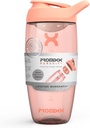 Promixx Pursuit Protein Shaker Bottle (24 oz) – Silent No-Ball Mixer, Leak-Proof Lid, BPA/BPS & Phthalate-Free ECOZEN – Easy-Clean Shaker Cup for Protein Shakes, Pre " Post-Workout Smoothies