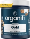 Organifi: Gold - Superfood Supplement Powder - 30 Servings - Stress Support, Better Rest, Relaxation and Promotes Restful Sleep - Turmeric and Reishi Infused