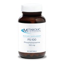Mantenimiento metabólico PS-100 Phosphatidylserine, 100mg - Suplemento de Soporte Memoria Normal + Cognición, Promueve el sueño relajante (60 Softgels)