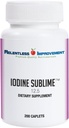 Iodine Sublime® 12,5mg 200 Caplets de alto biodisponible con Ioduro de Potasio para Tiroides &amp; Metabolismo Soporte Comparar con Iodoral 12,5