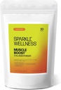 Sparkle Wellness Muscle Boost (Orange) [30-Serves] viv Collagen Supplement Powder with Hydrolyzed BODYBALANCE Collagen Peptides &amp; Buffered Vitamin C  Mejora la composición corporal