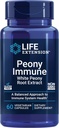 Life Extension Peony Immune, White Peony Root, Immune Health Support, Immune System, Gluten-Free, Non-GMO, Vegetarian, 60 cápsulas