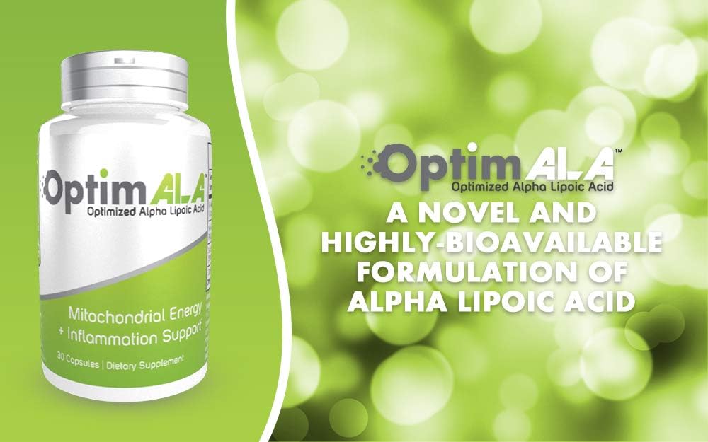 OptimALA Capsules Silencio Optimizado Alfa Lipoic Acid Capsules tención 30 Conde