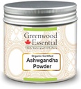 Greenwood Essential Pure Ashwgandha Powder (Conania somnifera) Certified 100% Natural Therapeutic Grade 100gm (3.5 oz)