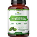 Zazzee Extra Strength Bitter Melon 25:1 Extract, 9000 mg Strength, 10% Bitter Principles, 150 cápsulas veganos, Standardizado y concentrado 25X Extract, 100% vegetariano, todo natural y no transgénico