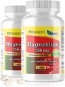 América Medic &amp; Science Magnesium 250 mg (100 cápsulas) Silencioso Pack of 2 Bottles peru Magnesium Oxide Suplemento para Hombres y Mujeres Silenciosos Soportes saludables Nerve y funciones musculares TENCIÓN