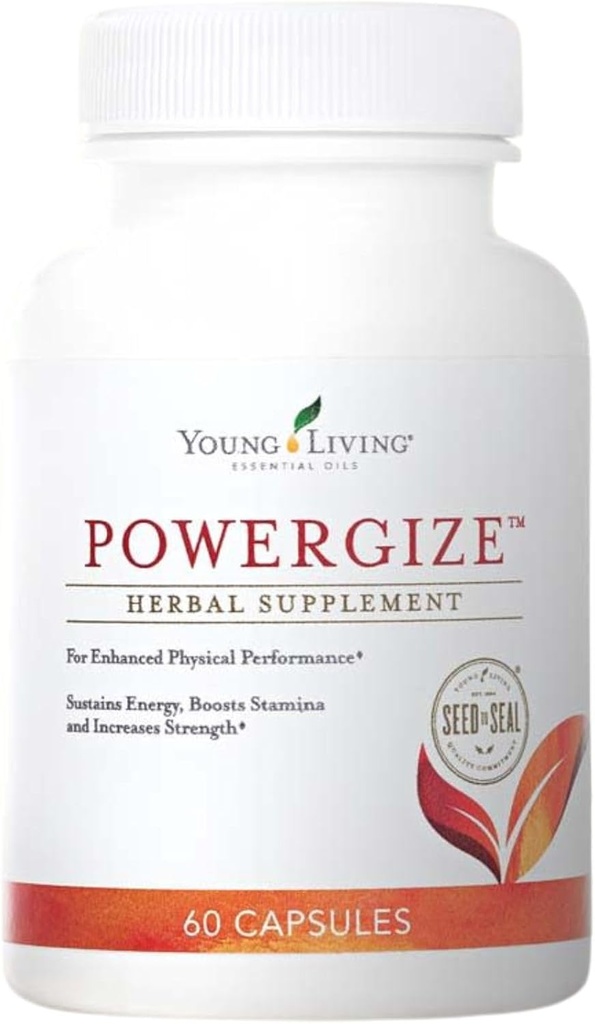 Young Living - PowerGize 60 cápsulas ← Active Lifestyle Support Suplemento para Hombres &amp; Mujeres Silenciosos