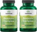 Complejo Probiótico Swanson 4.2 Billones CFU 5-Strain Digestive Health Fat Metabolism Satiety Prebiotic FOS Complex Suplemento 120 Veggie DRcaps (2 Pack)