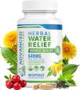 Herbal Water Relief Diuretic Water Pills for Water Retention, Bloating, Swollen Legs, Feet - Dandelion Extract Supplement - Water Retention Pérdida - Diuretics for Women &amp; Hombre - 60 cápsulas