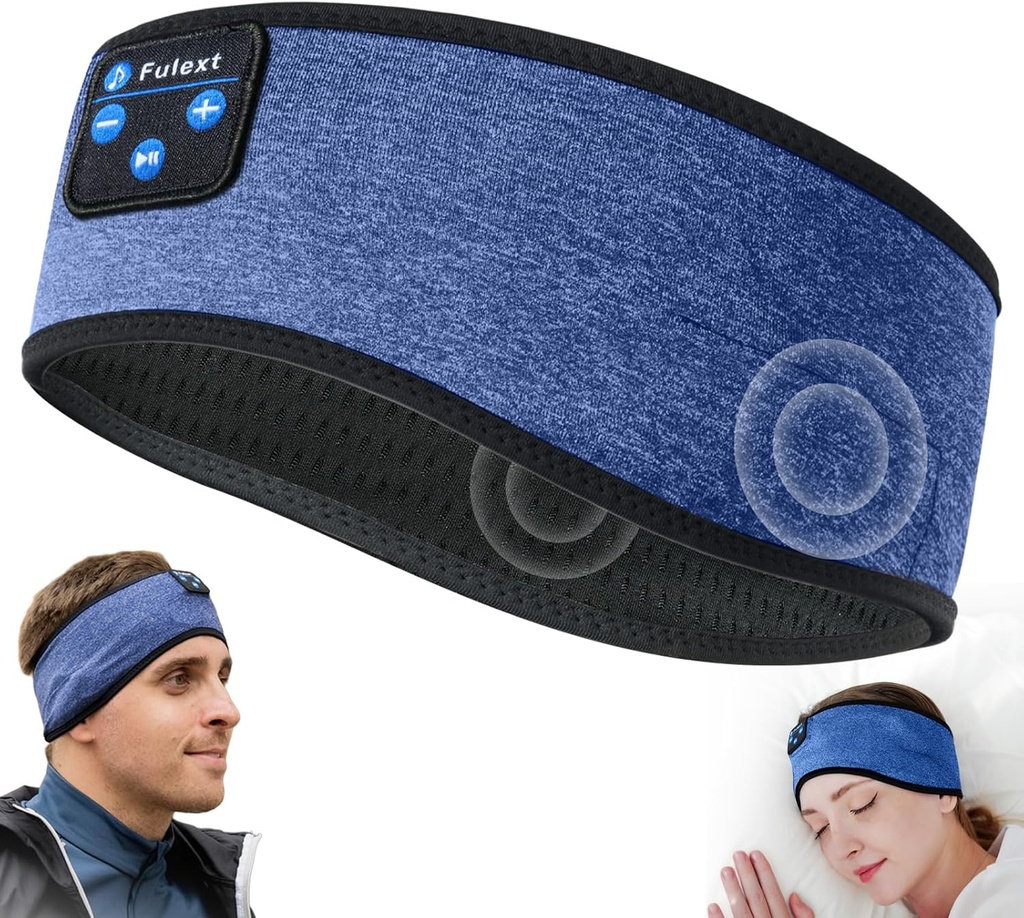 Auriculares para dormir Auriculares para dormir10Hrs Bluetooth Headband con Cozy Earbuds Auriculares para dormir laterales, Sleep & Lounge Gift Idea para Mujer Hombre
