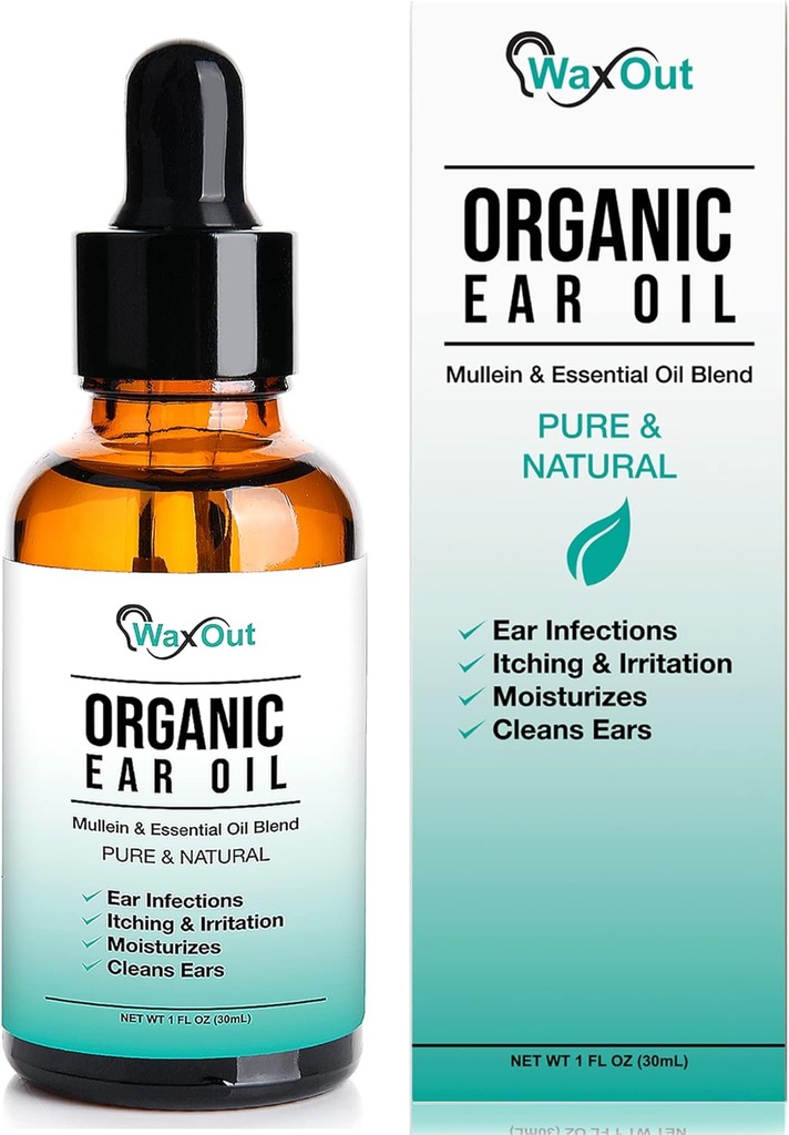 Natural Mullein Ear Wax Removal Oil &amp; Cleaner with Alic  durable Pain &amp; Earache Drops TEN Earwax Softener, Moisturizer &amp; Allergy Soothing TEN Tinnitus, Itching, Ring, Infections & Clogged Ears