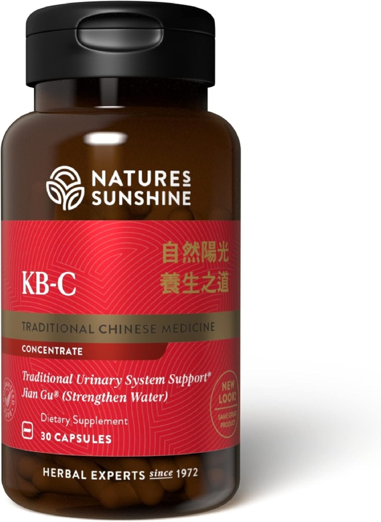 Nature's Sunshine KB-C, Chinese TCM Concentrate, 30 Capsules | Strengthens the Urinary System, Supports the Structural System, and May Help the Body Restore Energy