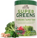 Agroturismo Super Greens Natural Flavor, 50 Ecológico Super Foods, Empaquetado con fibra, USDA Organic Drink Mix, Fruits, Vegetables, Mushrooms & Probiotics, Supports Energy, 6g Fiber