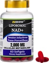 Nikoni Liposomal NAD+ 2000 mg con TMG y Pterostilbeno, soporta el envejecimiento saludable-60 Softgels