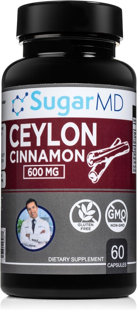 Ceylon Cinnamon Capsules - 60 por SugarMD