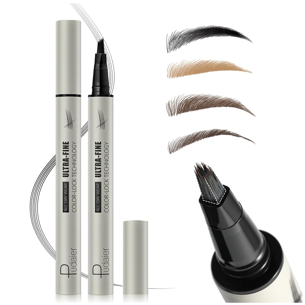 Pluma de la ceja Microblading, Líquido de la ceja pluma de la ceja mágica para las mujeres, Pluma de la ceja impermeable para la ceja natural, la ceja duradera con el cabello como golpes