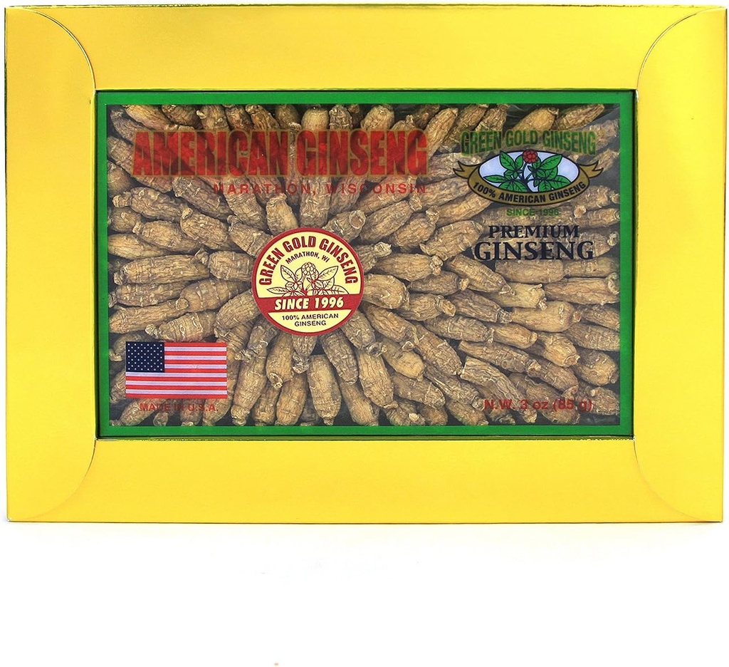 SKU CZ 126-3 ← Short #1 Roots ← American Ginseng Roots from Marathon County, WI  durable 3oz Box, B06XCN2MS3