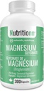 Magnesium Glycinate Supplement - 300 Capsules x 212.5 mg Elemental Magnesium, 425 mg Once Daily for Women and Men - Pure Chelated Bisglycinate for Sleep and Overall Health - Made in USA by Nutritionn