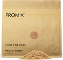 ProMix Nutrition Whey Protein Powder, Peanut Butter - Grass-Fed - Post Workout Fitness & Nutrition Shakes, Smoothies, Baking &amp; Cooking Recipes - Gluten-Free &amp; Keto-Friendly - 2.5 Libra (Pack of 1)