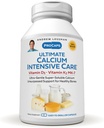 ANDREW LESSMAN Ultimate Calcium Intensive Care with Vitamin D3 and K2 MK7-120 mcg - 60 Capsules - Bone and Skeleton Health Essentials. Suave, Fácil de Tragar, Super Soluble. No hay aditivos